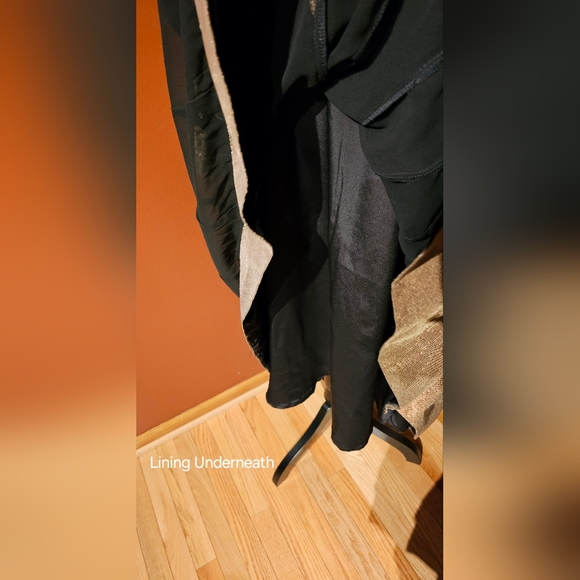 Like New Black Gold Anarkali Suit w/ Chudidaar - Picture 7 of 10